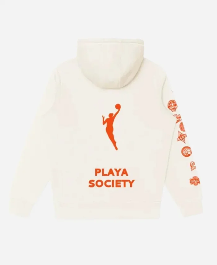  Playa Society x WNBA Collegiate Pullover Hoodie For Unisex