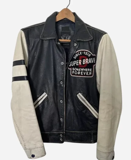 2025 GT Show Jimmy Lin Chih-ying Black Leather Jacket For Sale