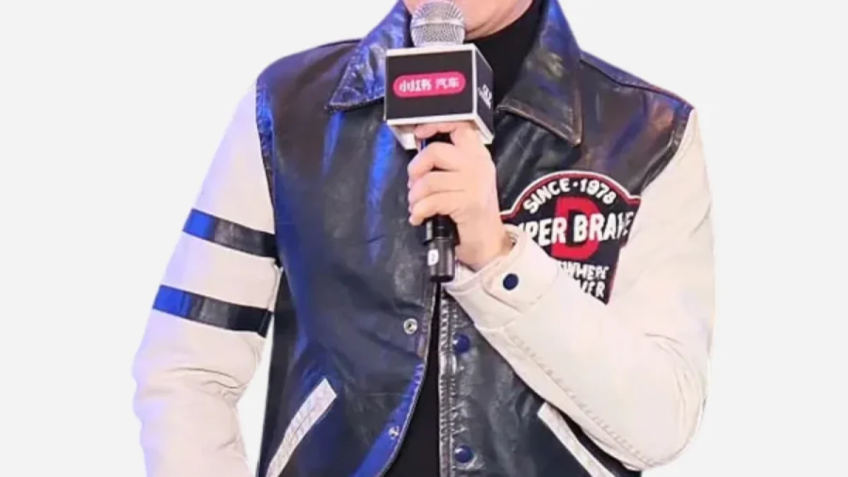 Jimmy Lin Chih-ying 2025 GT Show Black Leather Jacket