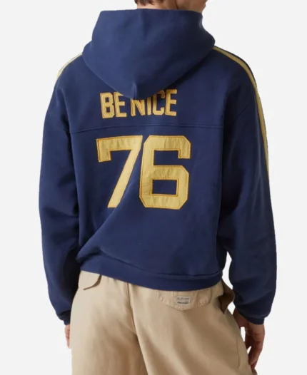 76 ERL Venice Benice Blue Pullover Hoodie For Unisex