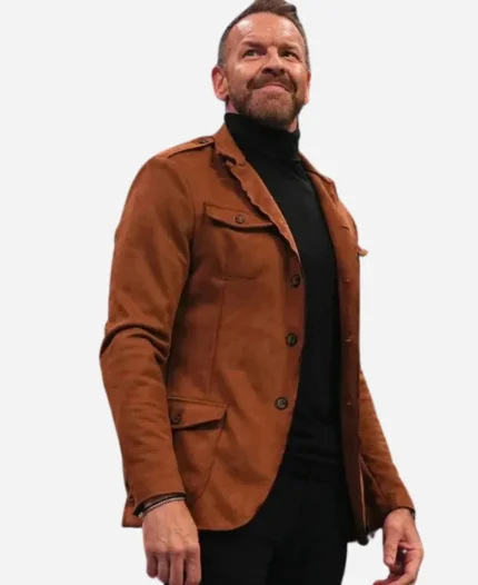 AEW Dynamite Christian Cage Brown Blazer