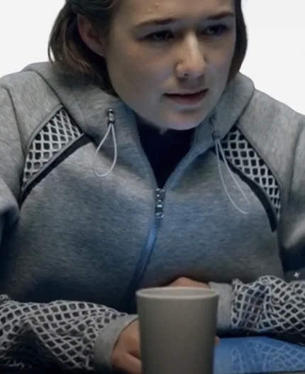 Alba August TV Series The Rain Simone Andersen Fleece Zip-Up Hoodie For Sale