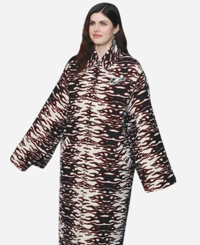 Alexandra Daddario NYFW Tory Burch Coat