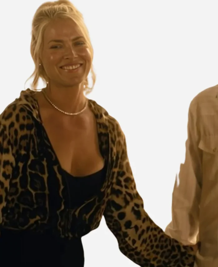 Ali Larter Leopard Zip-Up Hoodie