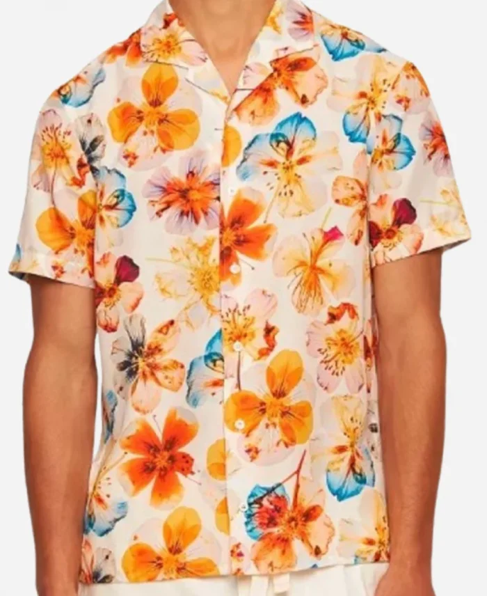 American Idol Season 23 Luke Bryan Floral Hawaiian Print Shirt