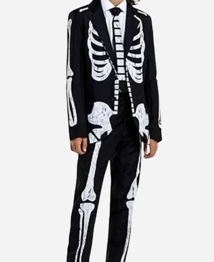 American Idol Season 23 Presley Cash Black Skeleton Suit For Unisex