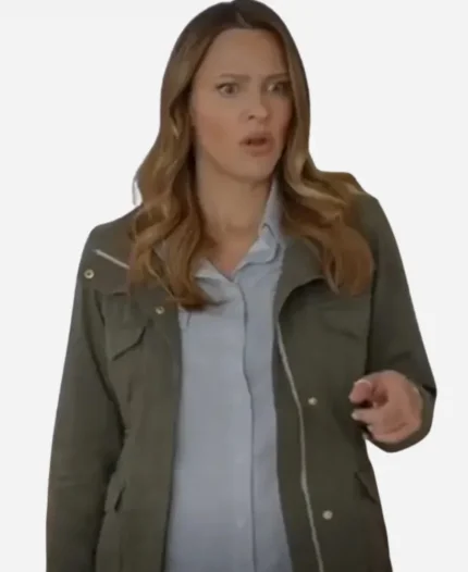Amy Winslow Tv Series Mystery 101 Jill Wagner Grey Cotton Jacket