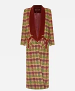 Angie Polaski Tv Series Will Trent Season 03 Erika Christensen Multicolor Checkered Trench Coat