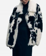 Anna Lambe North of North 2025 Cow Print Shearling Jacket