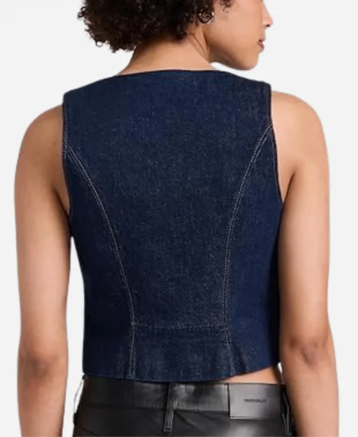 Ashly Burch Mythic Quest 2025 Dark Denim Vest