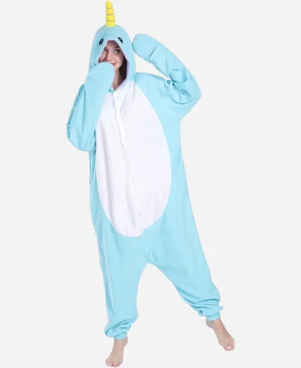 Ashly Burch Tv Series Mythic Quest Season 04 Rachel Blue Narwhal Cosplay Animal Jumpsuit