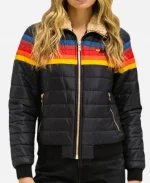 Aviator Nation 4 Stripe Rainbow Jacket