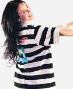 Avicii Arena 2025 Billie Eilish BlackWhite Striped Shirt