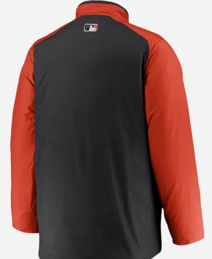 Baltimore Orioles Dugout Red And Black Full-Zip Jacket For Men's
