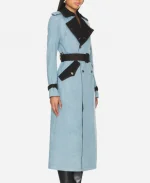 Beyond the Gates TV Series Naomi Hamilton Hawthorne Blue Denim Trench Coat For Sale