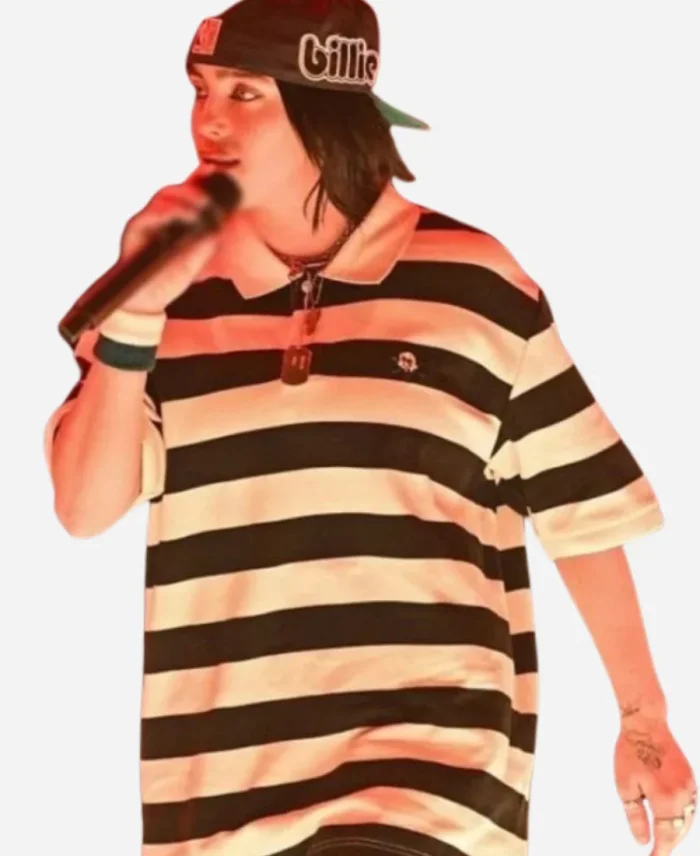 Billie Eilish The Avicii Arena 2025 Striped Shirt