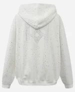 Birth of Royal Child 20K Swarovski Diamond White Pullover Hoodie For Unisex
