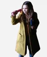 Brooklynn Prince Brown Hooded Coat