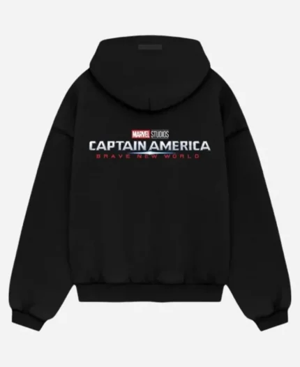 Captain America Brave Black Hoodie