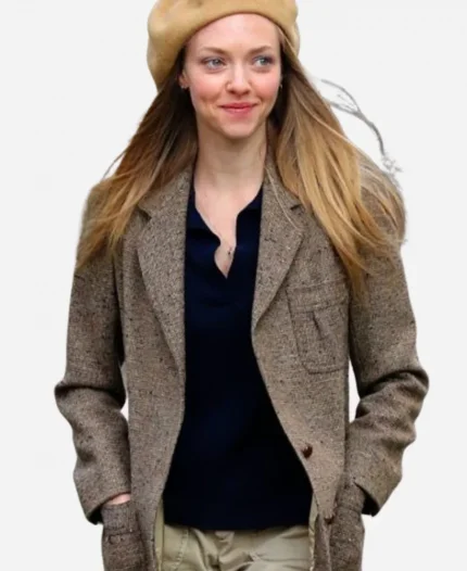 Catherine Clare Movie Things Heard & Seen 2021 Amanda Seyfried Wool Jacket