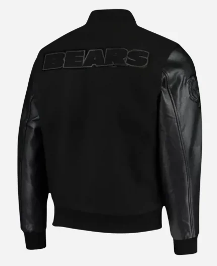 Chicago Bears Wool Black Jacket For Sale