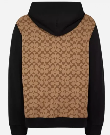 Coach Signature Pullover Brown Hoodie For Unisex