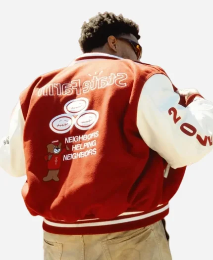 Coachella 2025 Special Travis Scott Cactus Jack x State Farm Varsity Jacket