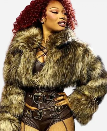 Coachella Music Festival 2025 Megan Thee Fur Jacket
