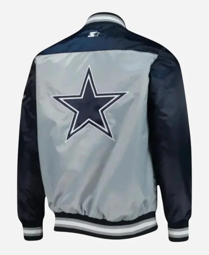 Dallas Cowboys Letterman Black & Grey Varsity Jacket