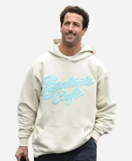 Daniel Ricciardo Cream Pullover Hoodie