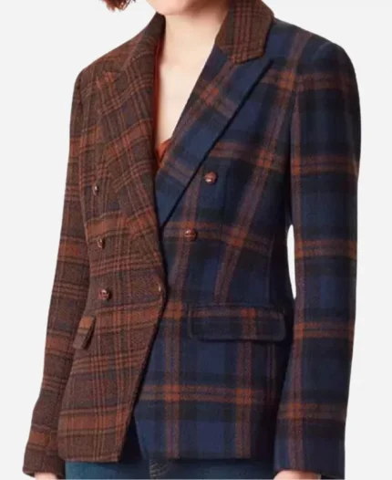 Danielle Reyes Two Tone Plaid Blazer