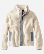 Dark Matter 2024 Alice Braga White Sherpa Jacket