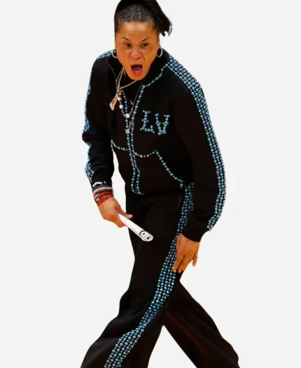 Dawn Staley 2025 NCAA Championship Black Tracksuit For Women