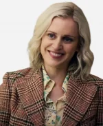 Denise Gough Stolen Girl Plaid Blazer