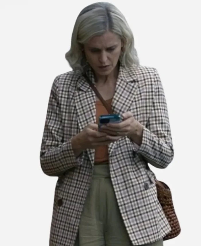 Denise Gough Stolen Girl Plaid Blazer