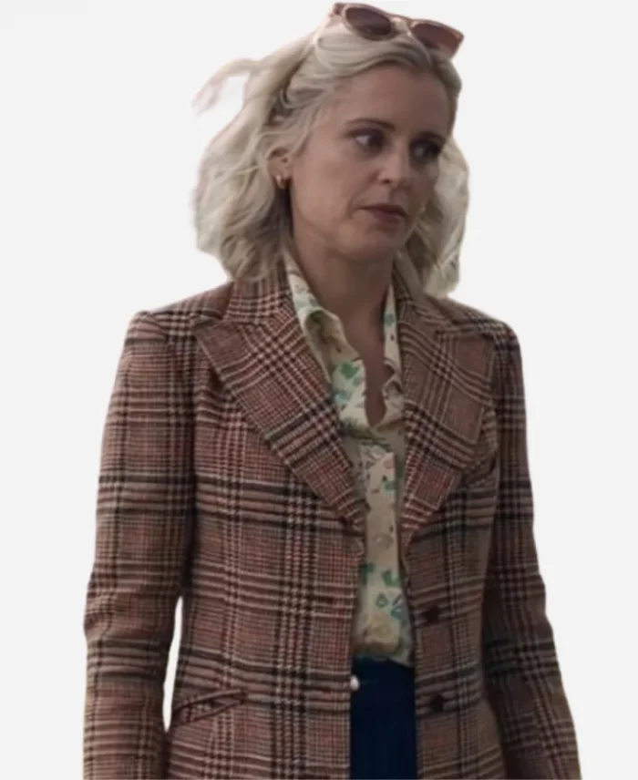 Denise Gough The Stolen Girl Plaid Blazer