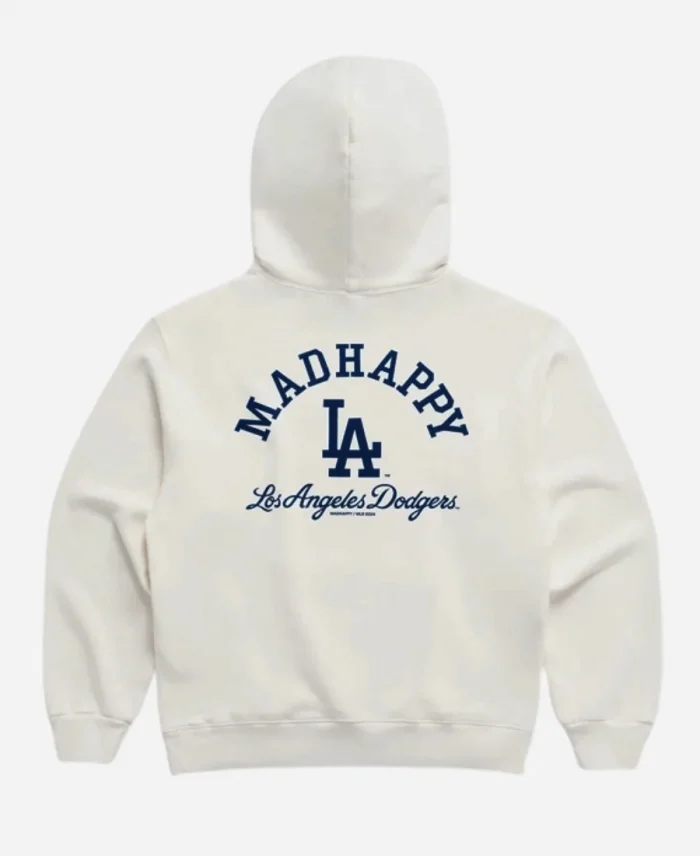 Dodgers Madhappy White Pullover Hoodie