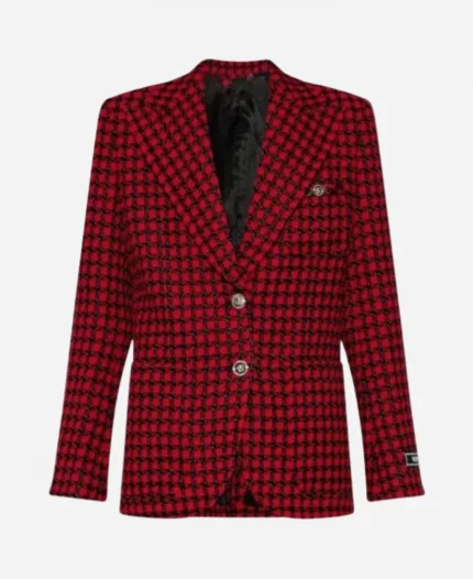 Elsbeth Tascioni Elsbeth Season 02 Carrie Preston Red Checkered Tweed Blazer