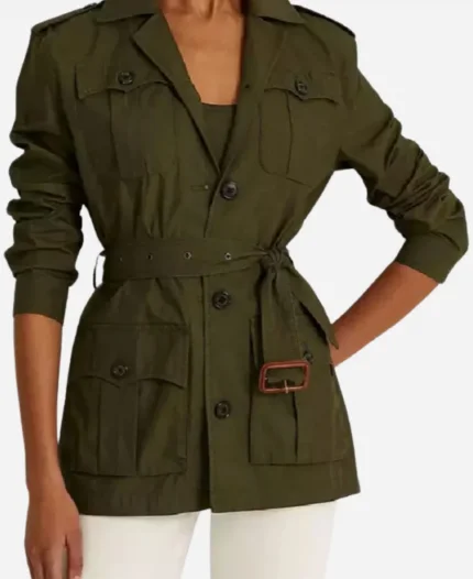 Erin McLaughlin The Today Show 2025 Green Belted Jacket
