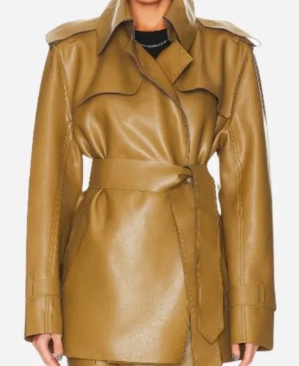 Faith TV Series Will Trent Season 03 Iantha Richardson Leather Trench Coat