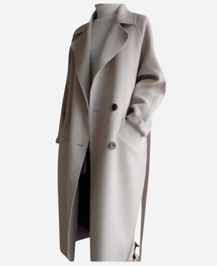 Francesca Movie La Dolce Villa 2025 Violante Placido Beige Trench Coat