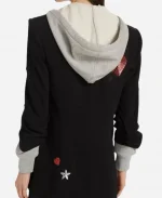 General Hospital 2025 Kirsten Storms Black Embellished Hooded Jacket