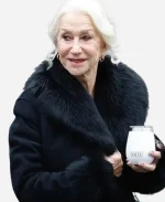 Helen Mirren Black Fur Coat