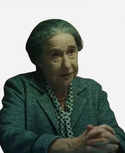 Helen Mirren Grey Wool Coat