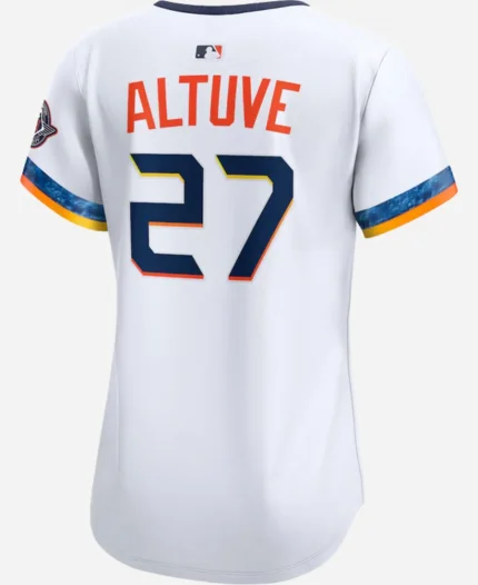 Houston Astros Jose Altuve 2025 White Jersey For Unisex
