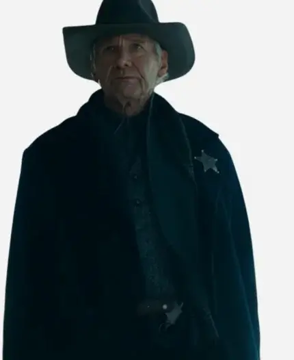 Jacob Dutton Tv Series 1923 Season 02 Harrison Ford Black Coat For Sale