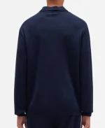 Jalen Hurts Autry Knitted Sporty Blue Track Jacket