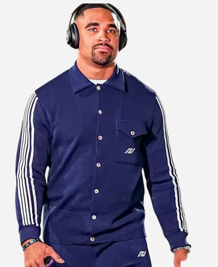 Jalen Hurts Autry Knitted Sporty Track Jacket