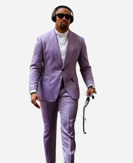 Jalen Hurts Eagles Purple Suit
