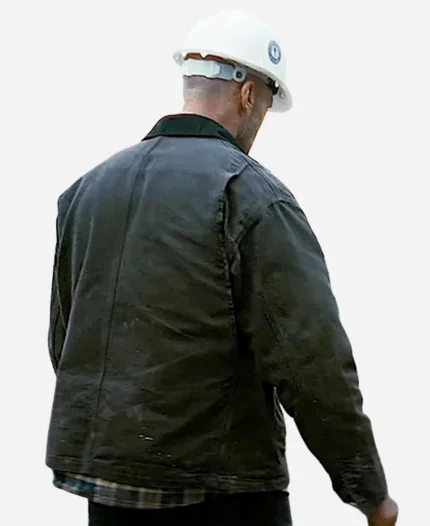 Jason Statham Movie A Working Man 2025 Levon Cade Grey Cotton Jacket
